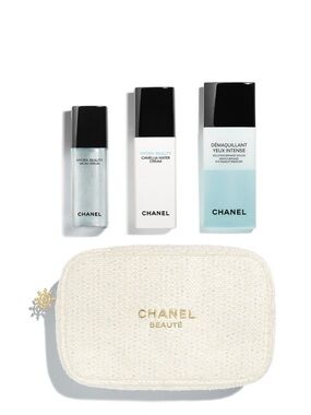 New and never used Chanel Layers of Hydration Skincare Set with Beauty Pouch